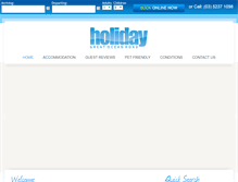 Tablet Screenshot of holidaygor.com.au